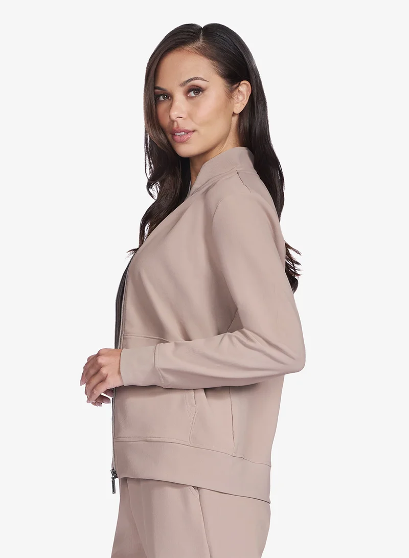 SKECHERS  Goluxe Ribbed Jacket for Women | Best Price UAE